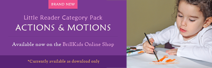 Little Reader Category Pack - Actions & Motions: Available now at the BrillKids Online Shop