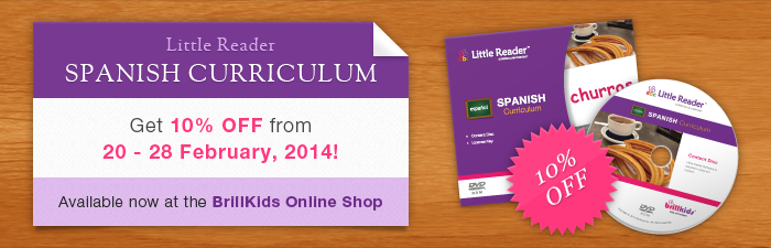 Little Reader Spanish Curriculum Pack: Available now on the BrillKids Online Shop