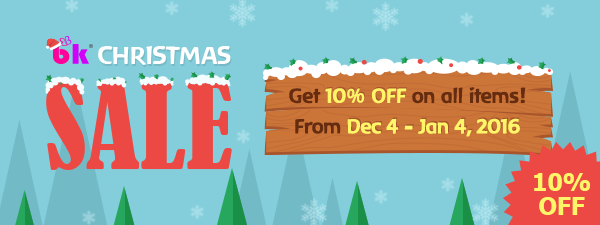 BrillKids Christmas Sale! Get 10% OFF on all BrillKids Products!