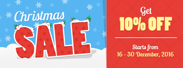 Christmas Sale! 10% OFF!