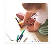 Picture of baby writing